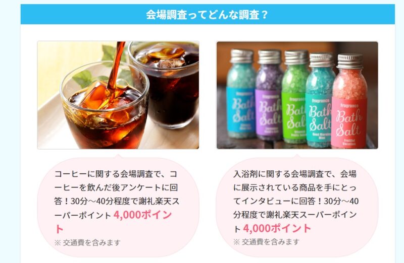 楽天インサイト会場調査