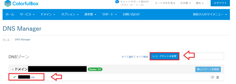 カラフルボックスでドメインの設定方法17