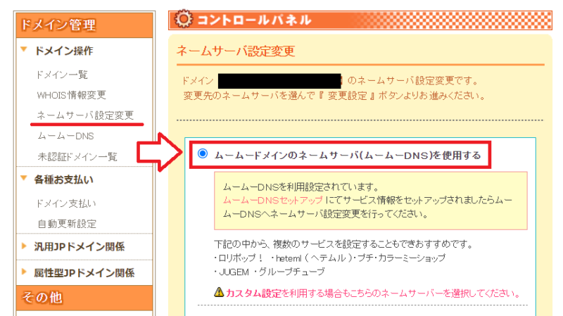 ムームーDNS1