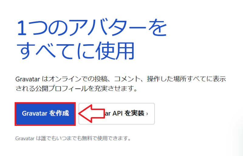 WordPressプロフィール画像変更の手順2