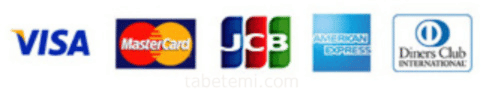 VISA,Mastercard,JCB,AmericanExpress,DInerscardのブランドロゴ