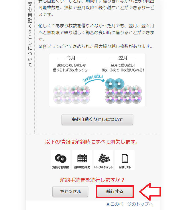DMM月額レンタルの解約方法3