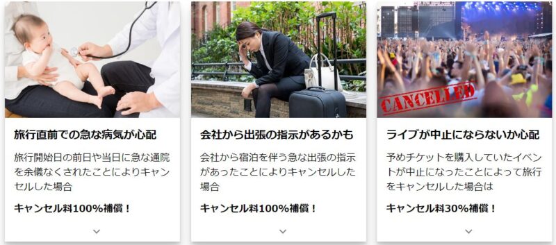 楽天トラベルキャンセル保険とは2
