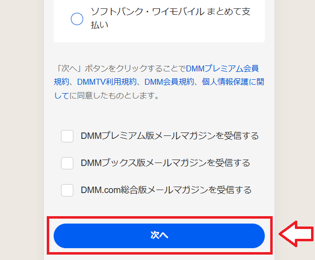 DMMプレミアム申し込み登録方法3